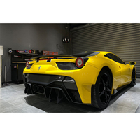 Pare-chocs arrière en polymère renforcé de fibres de carbone style VRS Carbonado 2010-2015 avec embouts pour 458 Italia Spider