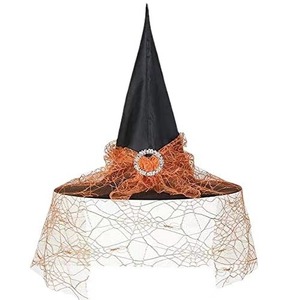 Sombrero de Bruja para Disfraces de Halloween, Accesorios de Decoración, Sombrero Puntiagudo de Ala Ancha, Espeluznante y Aterrador, Regalo de Halloween para Hombres, Mujeres y Niños - Product Image 2