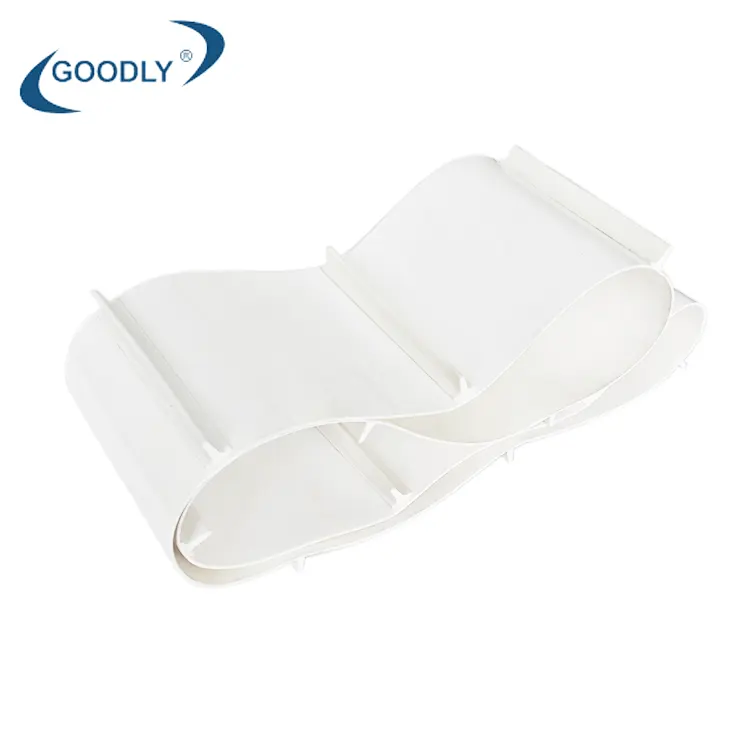 Guangzhou Goodly belt white PVC conveyor belts with cleats for conveyor