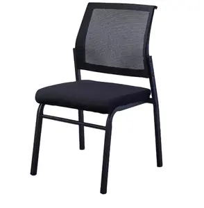 Оптовая продажа, конкурентоспособная цена, базовый четырехножный офисный стул без колес с сетчатой спинкой