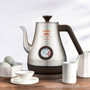 Bouilloire électrique JACAL 1350W en acier inoxydable avec contrôle de la température, design rétro pour la préparation du thé - Product Image 2