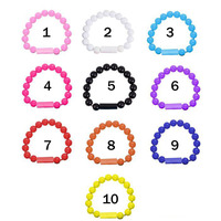 EONLINE OEM Bracelet de Charge USB Portable 24cm pour Téléphone, Câble de Charge à Perles USB pour Type C Micro USB Android