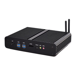 OEM ODM迷你电脑i7 4500U 5500U Win10铝合金电脑机箱无风扇双局域网8USB高清办公袖珍电脑迷你电脑 - Product Image 4