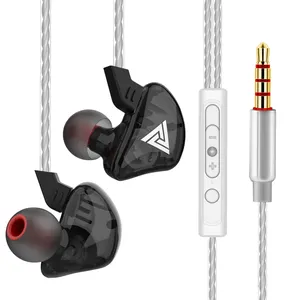 QKZ CK5 Earphone Stereo In-Ear 3.5Mm, Earbud Hifi Kualitas Terbaik untuk Ponsel Xiaomi