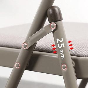 Beliebte Best Grey Auxiliary Portable Training Metall Yoga Klappstuhl mit Lendenwirbel säule - Product Image 2