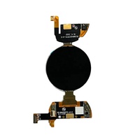 Layar Sentuh Kustom AMOLED 454x454 Antarmuka MIPI Layar Bulat 1.44'' Modul OLED
