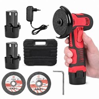 Meuleuse d'angle sans fil au lithium 12V de 3 pouces, mini polisseuse multifonctionnelle portative, meuleuse à main rechargeable professionnelle