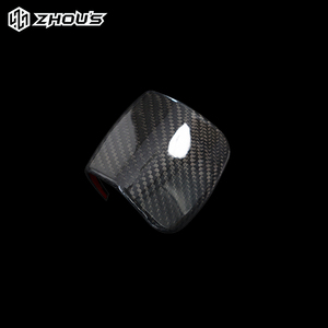 Accesorios de coche de diseño Zhous, cubierta de perilla de engranaje de mango de fibra de carbono para <span class=keywords><strong>Land</strong></span> <span class=keywords><strong>Rover</strong></span> <span class=keywords><strong>Defender</strong></span> Range <span class=keywords><strong>Rover</strong></span>, actualización <span class=keywords><strong>Interior</strong></span> - Product Image 2