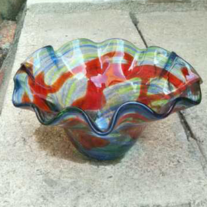 Casa <span class=keywords><strong>Hobby</strong></span> fatti a mano tavolo fatto a mano decorazione di nozze rotonda ciotola di vetro di Murano - Product Image 4