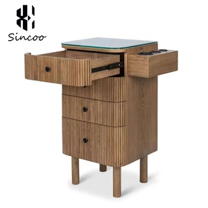 Carrello in Legno dal Design Moderno e Popolare per Saloni di Bellezza e Parrucchieri, Personalizzabile - Product Image 5