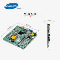 ITX-Y310C DV 19V 64GB Lga1151 ince Itx anakart bilgisayar anakartlar için HD VGA LVDS ile 4k