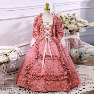 Women's Victorian Gown Pink Gothic Lolita Dress Costume 18th Victorian rococo Edwardian pink gown Princess dress