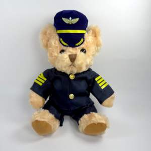 Boneka Beruang <span class=keywords><strong>Pilot</strong></span> Laris Manis, Boneka Kapten Lucu, Mainan Hewan Boneka Isi Dakron, Hadiah Ulang Tahun, Mainan Anak, Boneka Bayi untuk Anak-Anak - Product Image 1