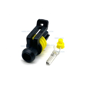 1 pin 1.8 Series nữ không thấm nước thiết bị đầu cuối dây điện khai thác nối AMP Tyco 282079 - Product Image 2