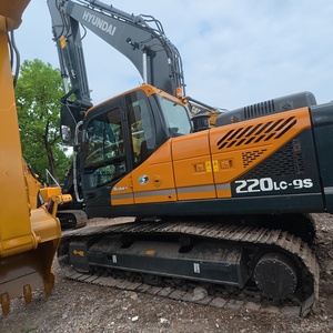 Excavadora de cadenas usada Hyundai de 22 toneladas para proyectos de ingeniería, importada, potente, con pintura original. - Product Image 3