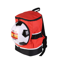 Vente en gros sac à dos de sport personnalisé sacs en plastique imperméables pour les fans de football football doublure en polyester imprimé en typographie pour 2026