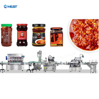 Machine de remplissage automatique de pâte à haute viscosité à piston servo avec mélangeur chauffant pour l'embouteillage de ketchup et de sauce chili