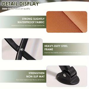 Sillas Plegables de Metal de Lujo para Exteriores, con Respaldo Ajustable de Alta Calidad, Portátiles, para Pesca, Camping, Jardín y Playa - Product Image 4