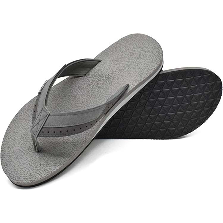 Новинка, мужские шлепанцы для йоги, кожаные сандалии с ремешком на щиколотке и поддержкой свода стопы