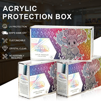 Étuis magnétiques en acrylique ETB avec protection UV pour présentoirs de boosters Pokémon, boîtes de rangement en acrylique UPC SPC ETB