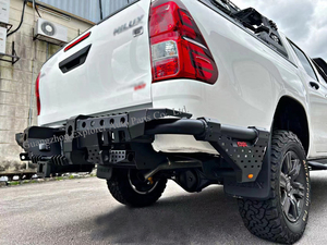 Parachoques Trasero de Acero <span class=keywords><strong>Armando</strong></span> para Hilux Revo Rocco 2021+ con Luz Led y Grillete, Accesorios 4X4 para Facelift de Coche - Product Image 6