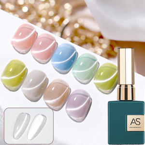 AS Ceramics Cat Esmalte de <span class=keywords><strong>uñas</strong></span> de gel magnético 15ml Blanco Agua simple Efecto de superposición de ojos de gato Brillo brillante Barniz <span class=keywords><strong>semipermanente</strong></span> - Product Image 1