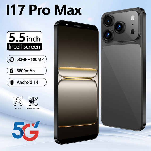 I17 Phone 17 Pro Max Neuf 6.9 Inch 12GB + 512GB 16GB+1TB Icon Smartphone Celulares 16 Pro Max Unlocked Mobile Phone