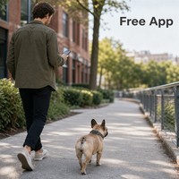 Traceur GPS pour animaux G58, design élégant, connectivité 4G, suivi de localisation précis, historique des itinéraires