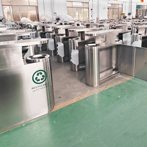 Bền thép không gỉ chất thải <span class=keywords><strong>bin</strong></span> với thiết kế hiện đại cho ngoài trời công viên - Product Image 6