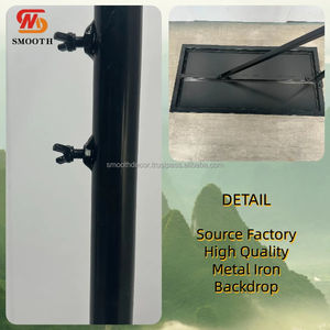 SMOOTH Factory Price Wedding Backdrop <b>Mirror</b> Design Iron Semicircle Frame Gold/Silver/<b>White</b> Customizable for Outdoor Wedding - Product Image 3