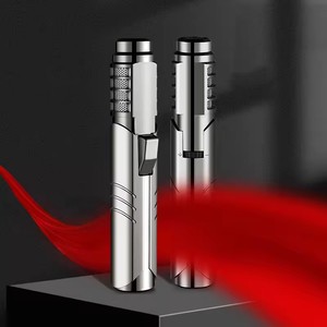 2023 Venta caliente portátil Pen Stick recargable encendedor de Gas butano barbacoa hornear al aire libre llama azul Jet antorcha encendedores personalizar - Product Image 1