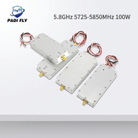Amplificador de Señal Inalámbrico Profesional de 100W 2.4GHz GaN de Alta Eficiencia, Alta Ganancia, Transmisión de Datos Estable y Banda Ancha