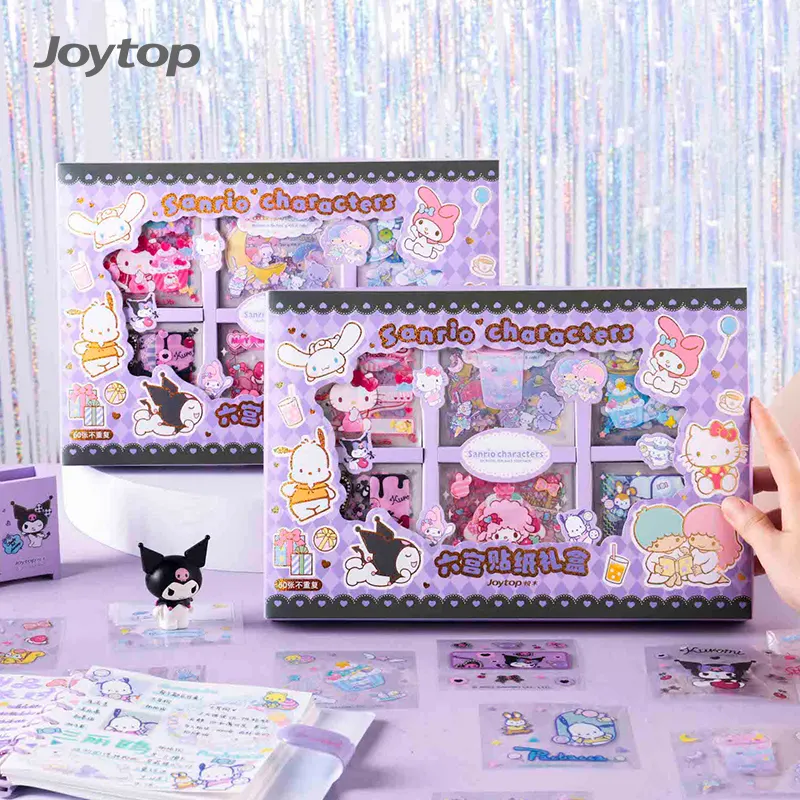 Joytop SR000243卸売60個ステッカーギフトセットSanriokawaii文房具ジャーナルかわいい学生のための