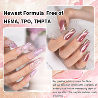 Vernis Gel Effet Œil de Chat BOZLIN Norme UE & USA Sans HEMA TPO TMPTA Couleur Nude Vernis à Ongles Gel Effet Œil de Chat OEM Votre Marque Gel Effet Œil de Chat