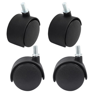Furniture Caster 1.5 Inch Polyurethane <b>Swivel</b> With Brake Plate Mount General Use - Product Image 2