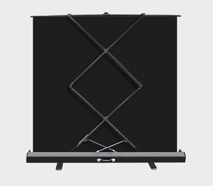 Màn chiếu rạp chiếu phim 100 inch 16:9, kéo lên bằng tay, kiểu kéo cắt kéo, di động, dùng cho nhà, văn phòng, lớp học, chiếu phía trước - Product Image 4