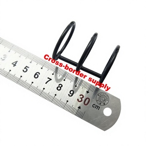 YIWANG Factory Metal Black 30mm Loose Leaf Binder Rings for Calendar - Product Image 1