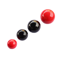 Plastic Phenolic Ball Knob Black Red Round Sphere Female Thread Brass Insert M4-M16 for Industrial Handle Grip