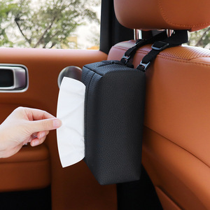 Support de mouchoirs de <span class=keywords><strong>voiture</strong></span> haut de gamme YECAI en <span class=keywords><strong>cuir</strong></span> PU, finition haut de gamme, sac de rangement pour véhicule, adapté aux modèles BYD, Toyota, Honda, Nissan - Product Image 1