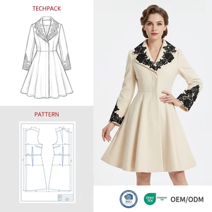 <span class=keywords><strong>Manteau</strong></span> Princesse Personnalisé en <span class=keywords><strong>Velours</strong></span> Bordeaux avec Bordure en <span class=keywords><strong>Velours</strong></span> Noir Contrastant, Épaules Robustes, Style Rétro Vintage Années 40, Manteaux <span class=keywords><strong>Femme</strong></span> Icônes du Style - Product Image 4