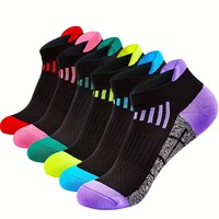 Chaussettes de sport noires pour femme, best-seller transfrontalier, en coton à séchage rapide, pour la course, le cyclisme et le basketball