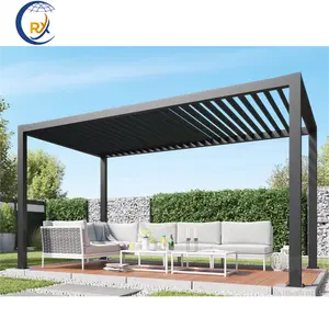 Vrijstaande Buiten Aluminium Afstandsbediening Modern Lamellendak Voor Zwembad Pergola 'S