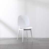 Chaise de salle à manger en polypropylène rose moderne de style nordique pour café, mobilier d'usine en gros