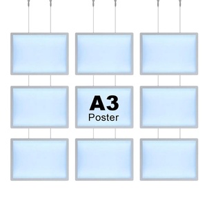2025 Hot Sell Low Price Hanging Led Slim Acrylic Crystal <b>Light</b> Box Waterproof Customized Color for Real Estate <b>Window</b> Display - Product Image 1