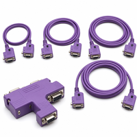 Câble blindé Profibus DP, assemblage 9 broches D-Sub, PVC violet, standard
