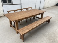 Table de sièges latéraux en bois de luxe, haute qualité, vente en gros