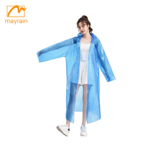 Tragbare Kunststoff-<span class=keywords><strong>Rian</strong></span>-Mantel Pe Regen bekleidung Pe Regen Poncho wasserdichte Regen bekleidung mit Kapuze Outdoor wasserdichten Mantel - Product Image 3