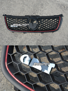 Parrilla Delantera para VW BORA, Parrilla de Panal de Abeja para Volkswagen VW BORA GLI 2006-2008, Accesorios para Automóviles - Product Image 3