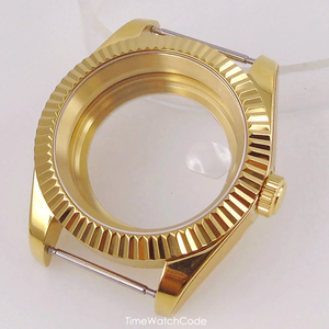 Boîtier de montre étanche 100m avec date et <span class=keywords><strong>lunette</strong></span> dentée pour mouvements NH34 NH35 ETA2824 PT SW200 - Product Image 4