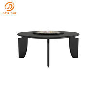 Table à manger rectangulaire de luxe en art, jaune et noir, plateau laqué noir brillant jaune, 94'', 108'', 120'', tables à manger rectangulaires